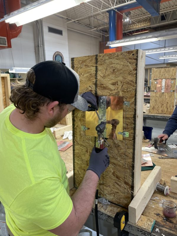photo of a member in the workshop