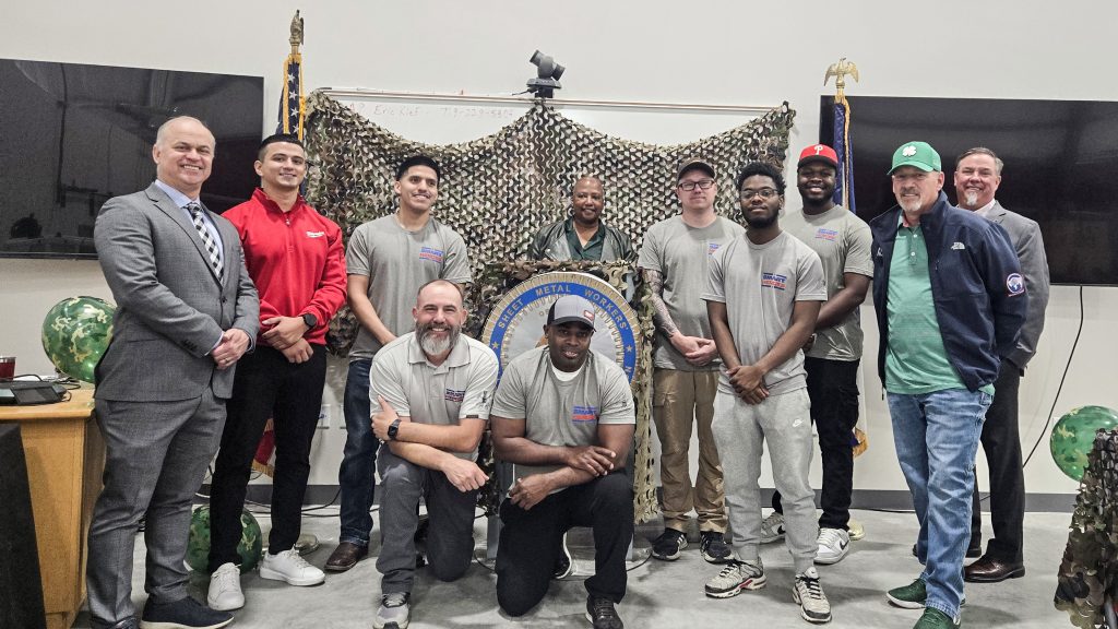 Smart Heroes Sheet Metal Union Local 9 March 2025 graduates .